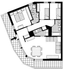 <b>piantina appartamento in affitto Madonna di Campiglio</b> piantina appartamento in affitto